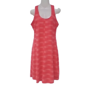 Columbia Orange Sport Dress Built In Bra Racer Back Sleeveless Athletic Size S